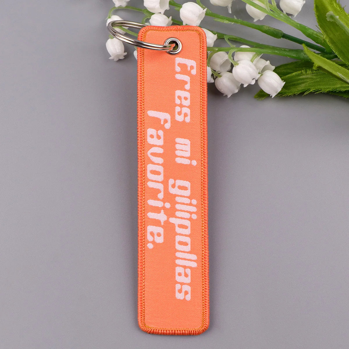 You Are My Favorite Idiot Embroidered Keyring Keychain