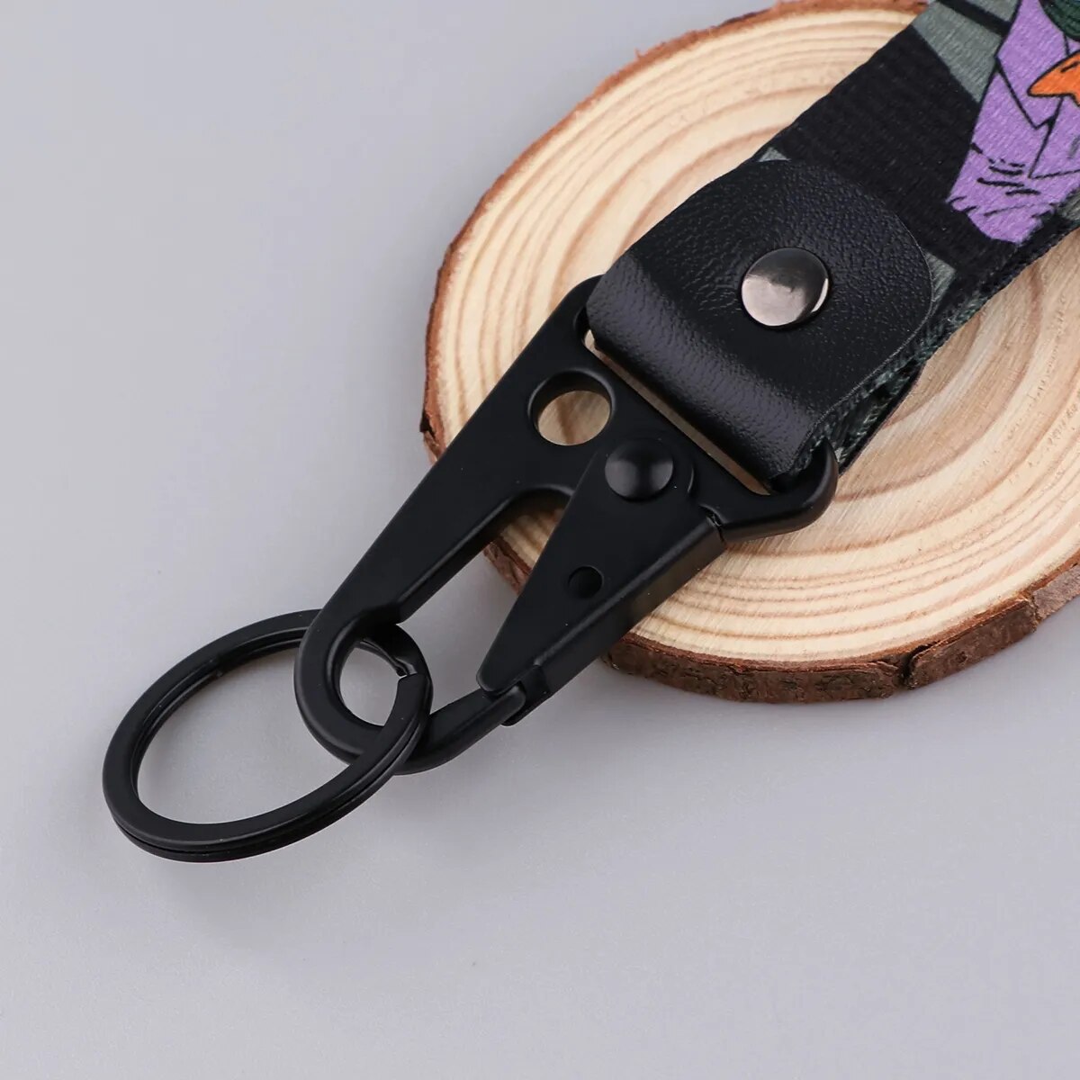 Joker Wrist Lanyard Keychain with Keyring Clip