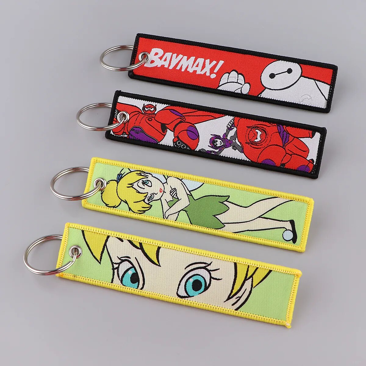 Tinker Bell Embroidered Keychain