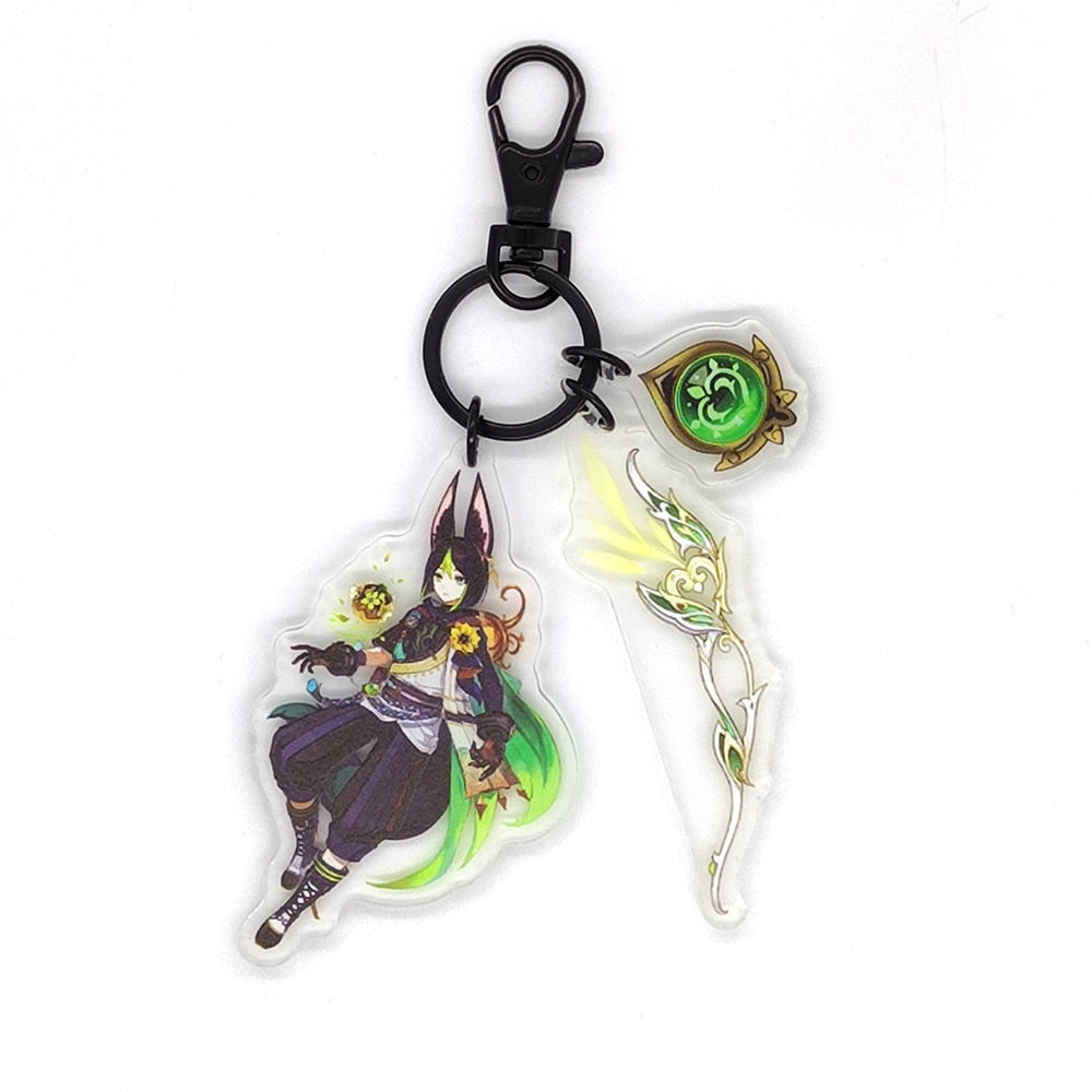 Genshin Impact Eye of God Weapon 'Tighnari' Keyring Acrylic Keychain