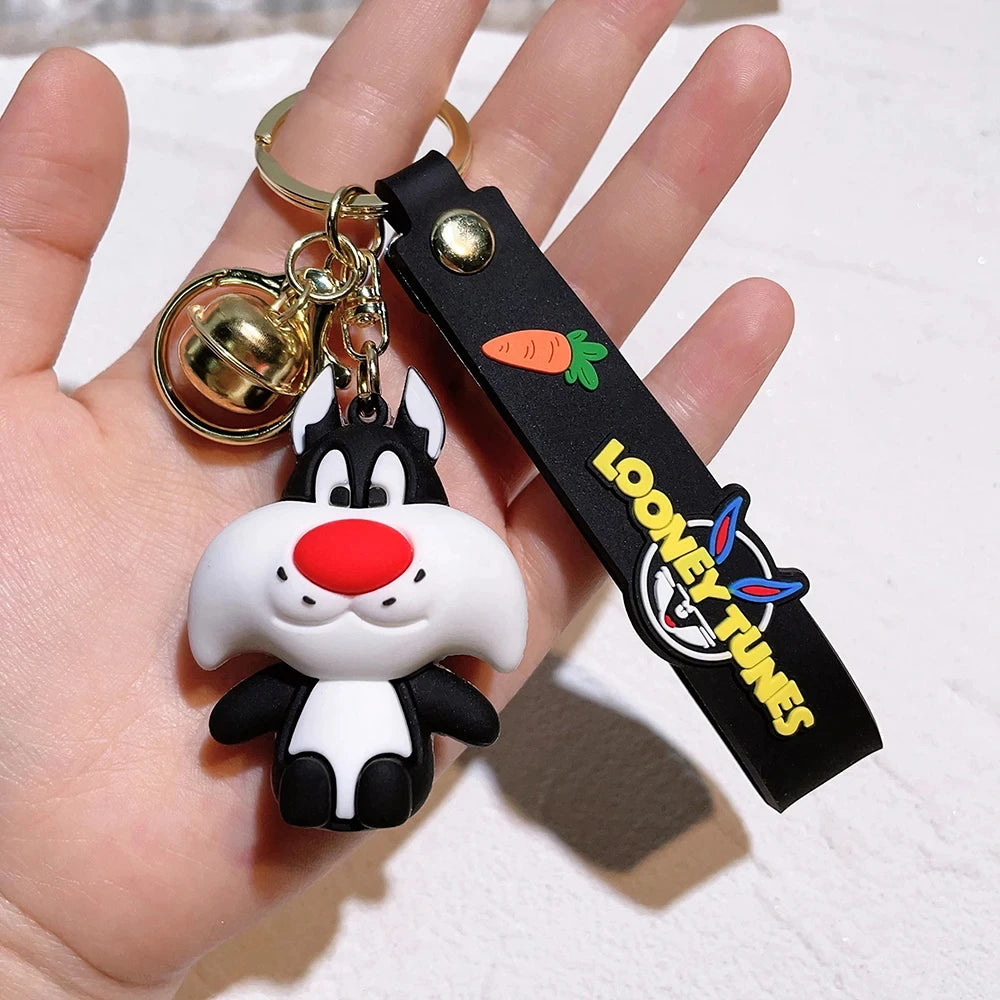 Looney Tunes 'Sylvester' Keyring Rubber Keychain