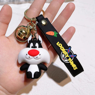 Looney Tunes 'Sylvester' Keyring Rubber Keychain