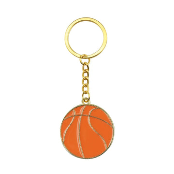 Basketball 'Ball' Enamel Keyring Keychain