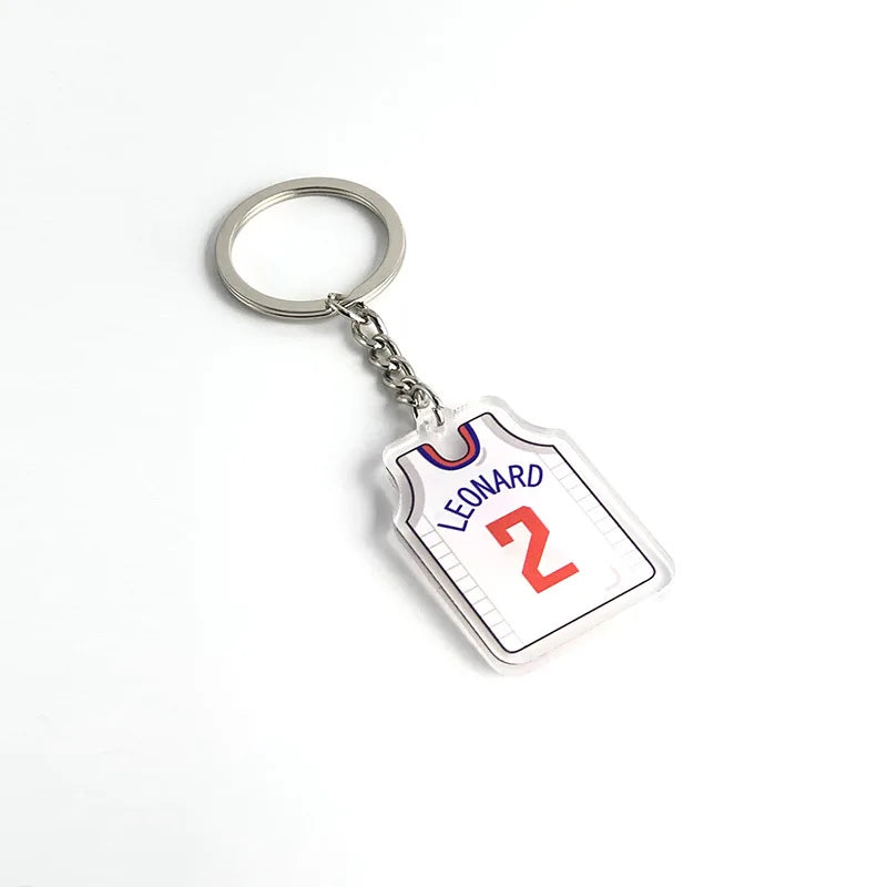 Basketball Jersey 'Leonard 2' Keyring Acrylic Keychain