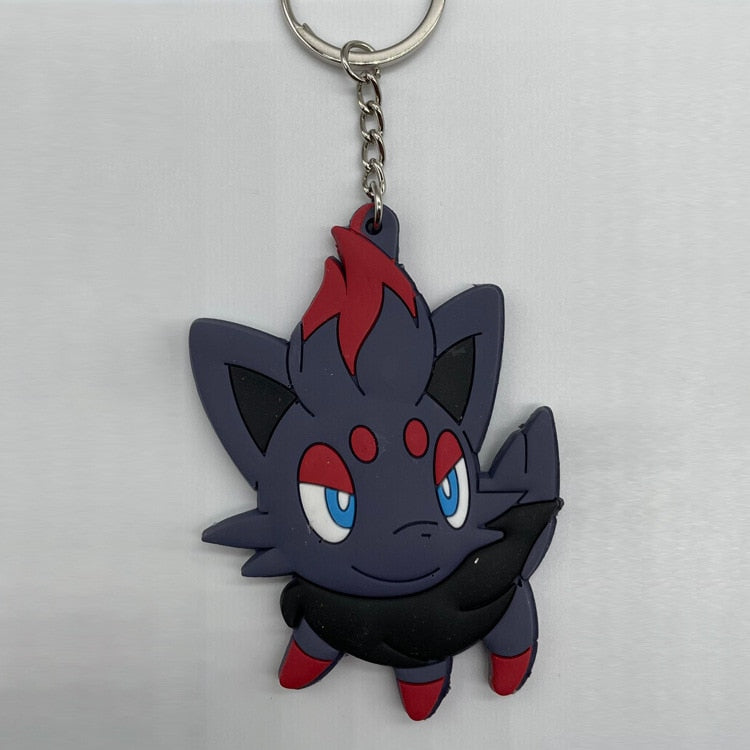 Pokemon 'Zorua' Keyring Rubber Keychain