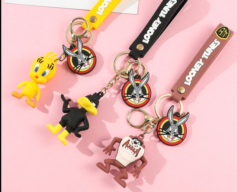 Looney Tunes 'Daffy Duck' Keyring Silicone Keychain