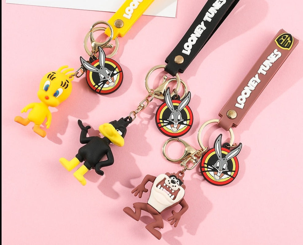 Looney Tunes 'Tasmanian Devil' Keyring Silicone Keychain
