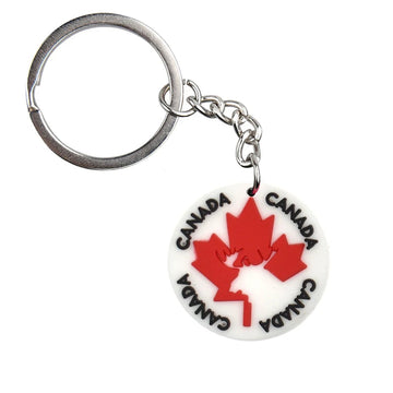 'Canada | Maple Leaf' Keyring PVC Keychain