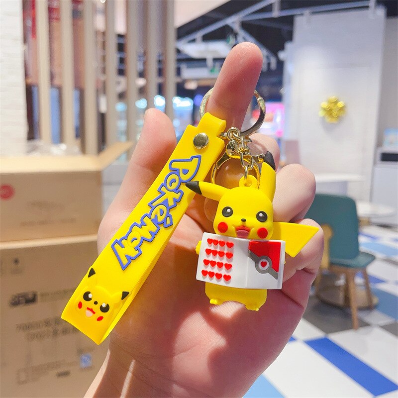 Pokemon 'Pikachu | Heart Book' Keyring PVC Keychain