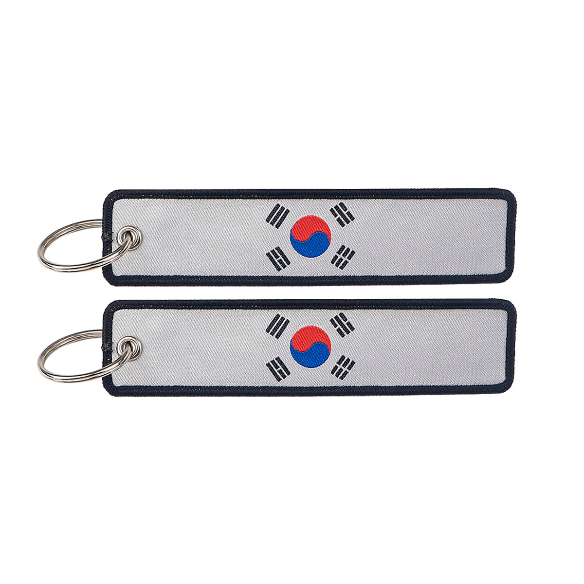 National Flag 'South Korea' Embroidered Keyring Keychain