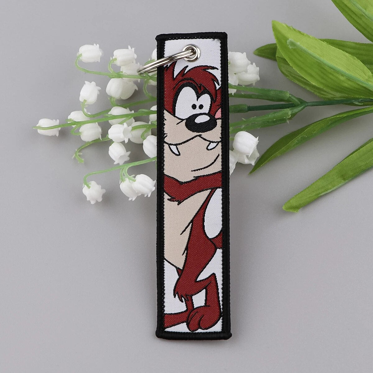 Looney Tunes 'Tasmanian Devil' Embroidered Keychain