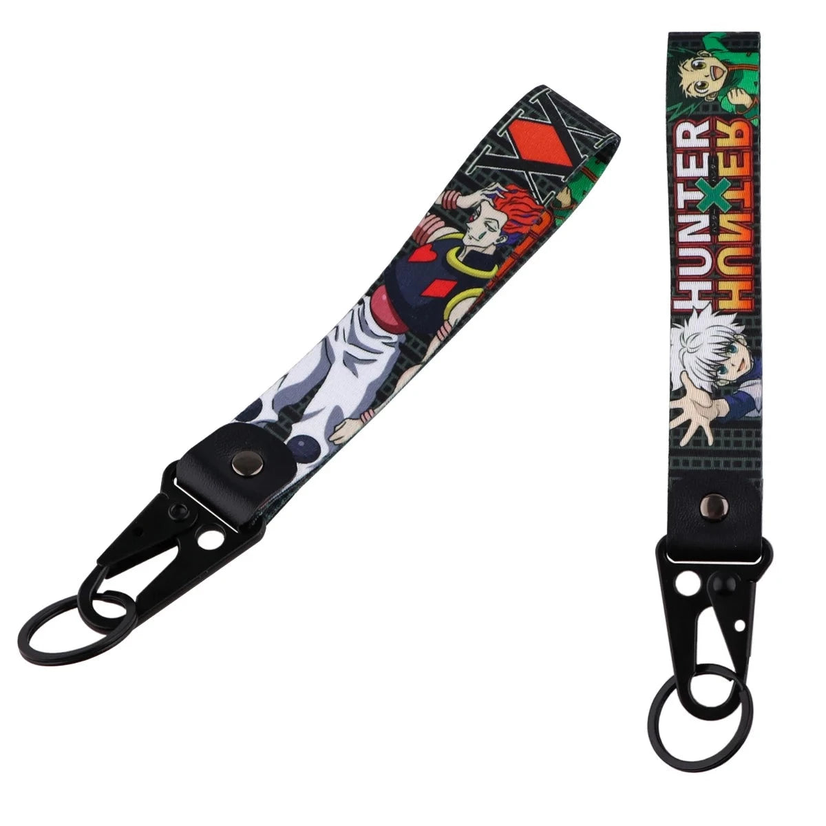 HUNTER X HUNTER 'Killua x Hisoka x Gon' Wrist Lanyard Keychain with Keyring Clip