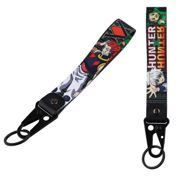 HUNTER X HUNTER 'Killua x Hisoka x Gon' Wrist Lanyard Keychain with Keyring Clip