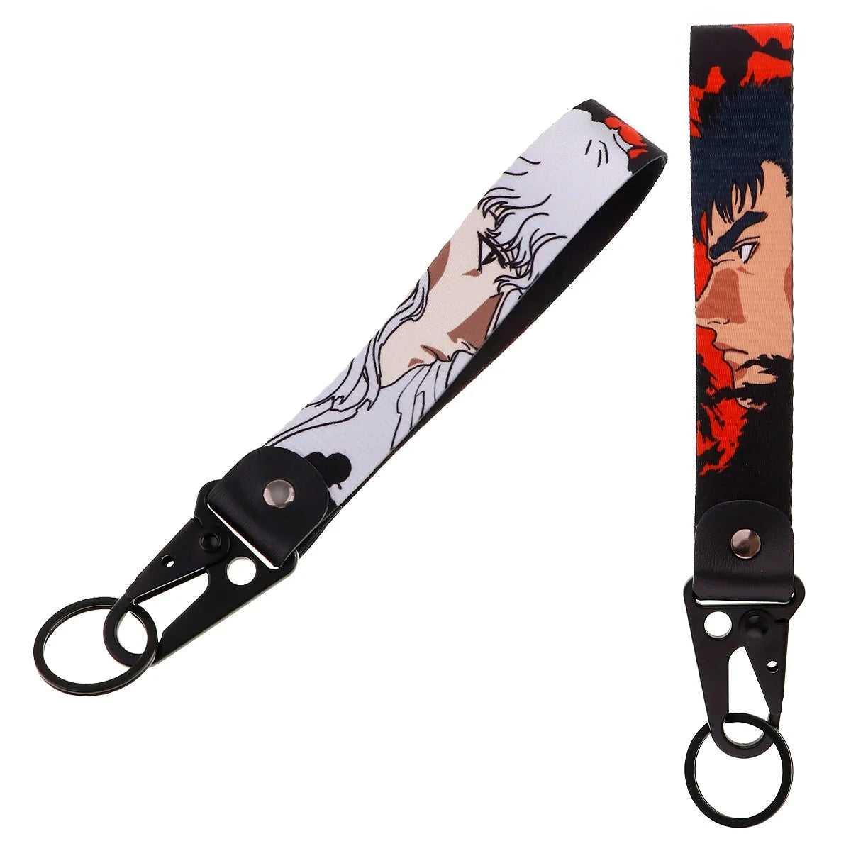 Berserk 'Guts x Griffith' Wrist Lanyard Keychain with Keyring Clip