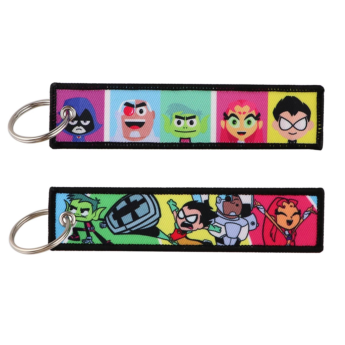 Teen Titans Embroidered Keychain