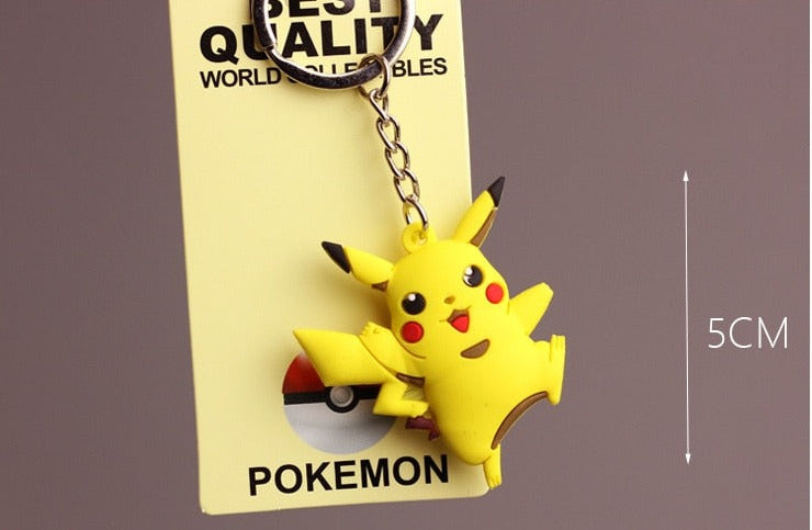 Pokemon 'Pikachu' Keyring Silicone Keychain