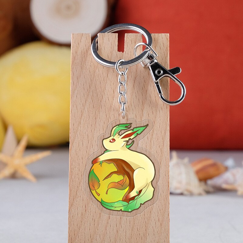 Pokemon 'Cute Leafeon' Keyring Acrylic Keychain