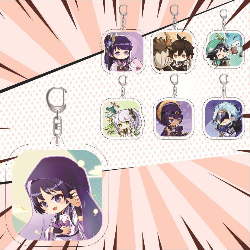 Genshin Impact 'Candace' Keyring Resin Keychain