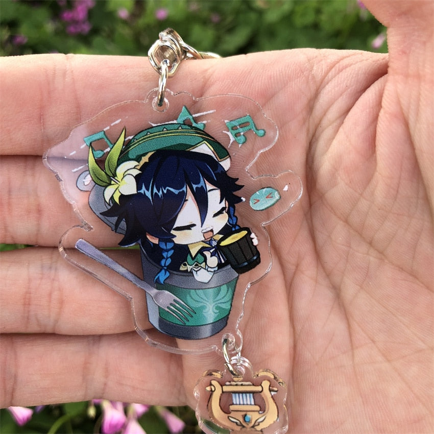 Genshin Impact 'Venti' Keyring Plastic Keychain