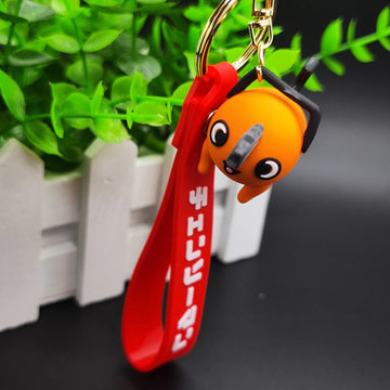 Chainsaw Man 'Pochita' Keyring Silicone Keychain