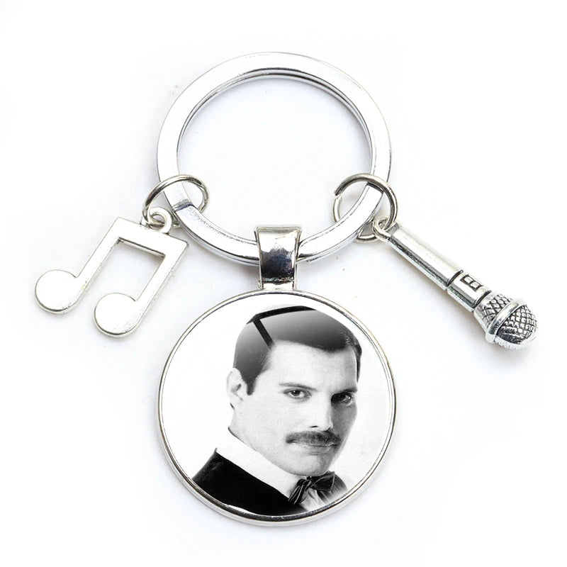 Freddie Mercury 'Legend' Keyring Metal Keychain