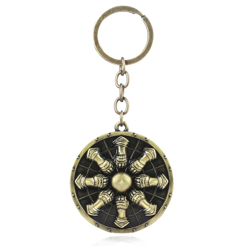 Dark Souls 'Blood Shield' Keyring Metal Keychain