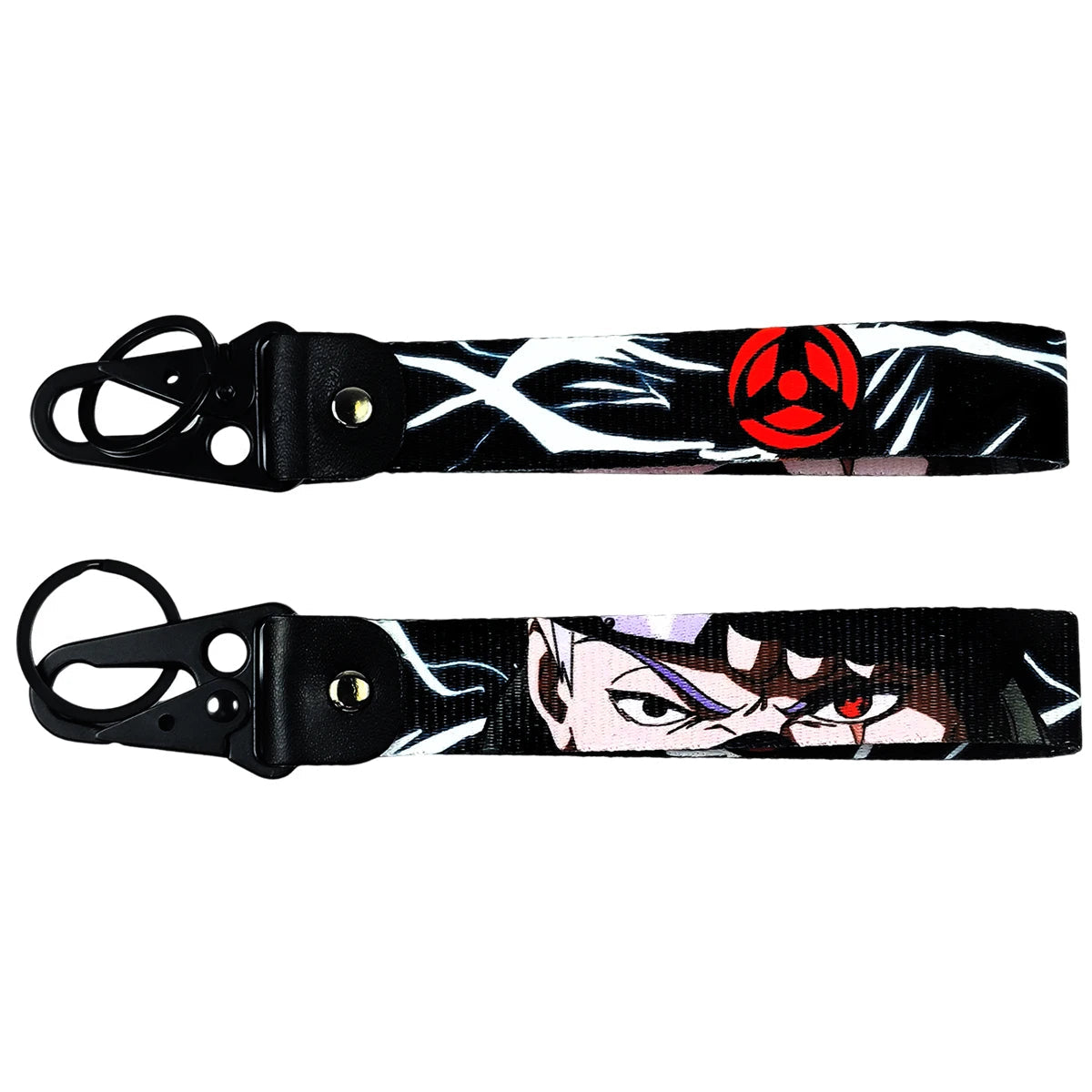 Naruto 'Kakashi Hatake' Wrist Lanyard Keyring Clip Keychain