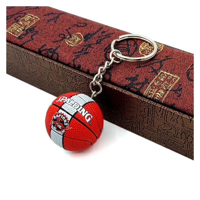 Basketball 'Spalding | Toronto Raptors' Keyring Rubber Keychain
