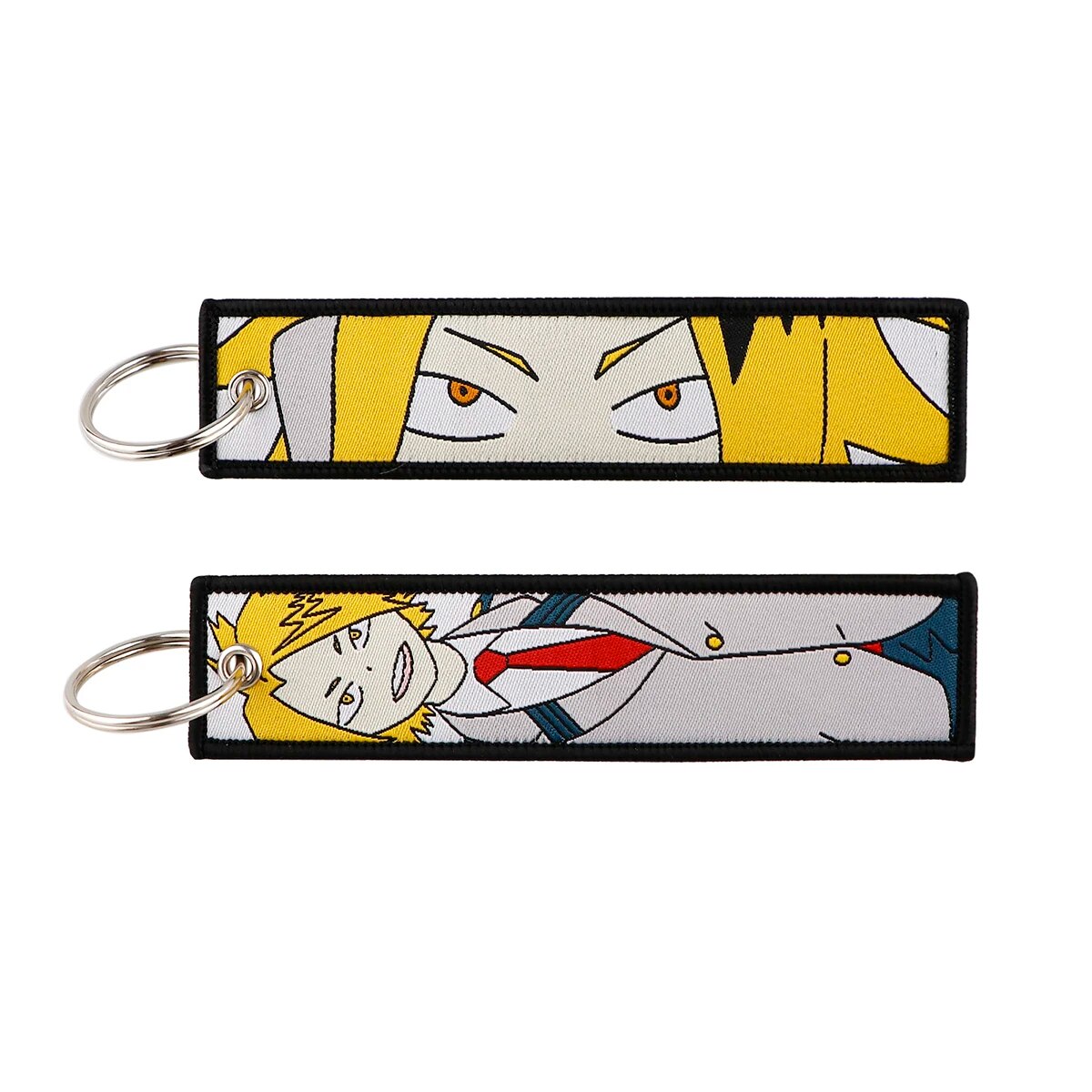 My Hero Academia 'Denki Kaminari' Embroidered Metal Keychain