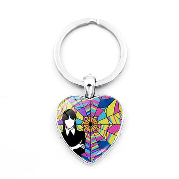 Addams Family 'Trend Wednesday' Keyring Metal Keychain
