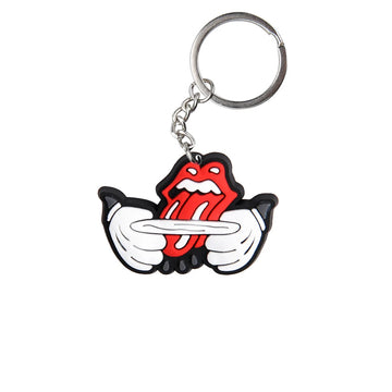 'The Rolling Stones Tounge' Keyring Rubber Keychain
