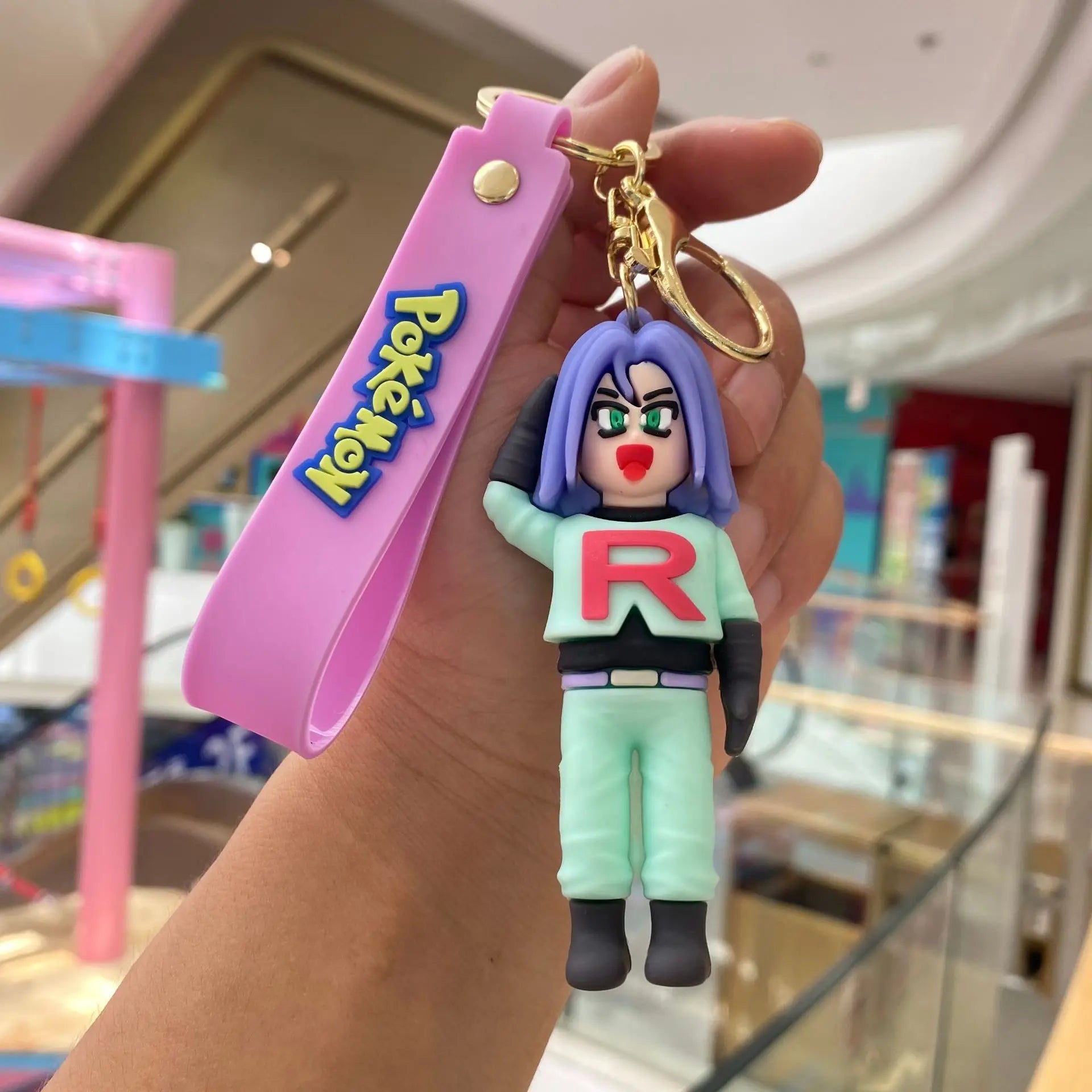 Pokemon 'James' Keyring PVC Keychain