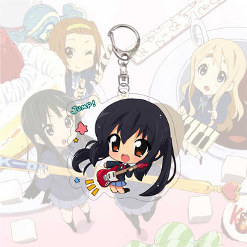 K-ON! 'Yui Hirasawa Playing Guitar' Keyring Acrylic Keychain