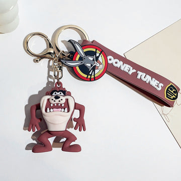 Looney Tunes 'Tasmanian Devil' Keyring Silicone Keychain