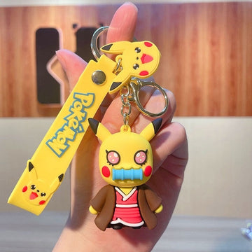 Pokemon 'Pikachu Nezuko Cosplay' Keyring PVC Keychain