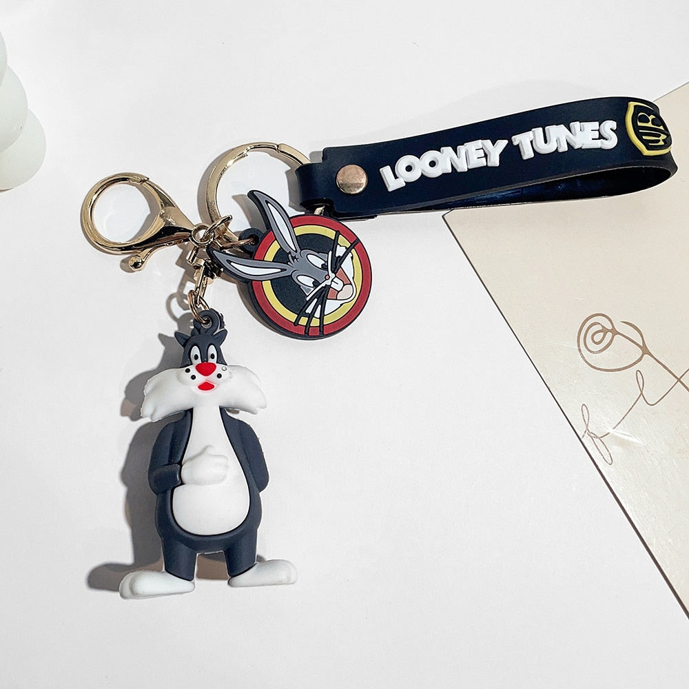 Looney Tunes 'Cute Sylvester' Keyring Silicone Keychain