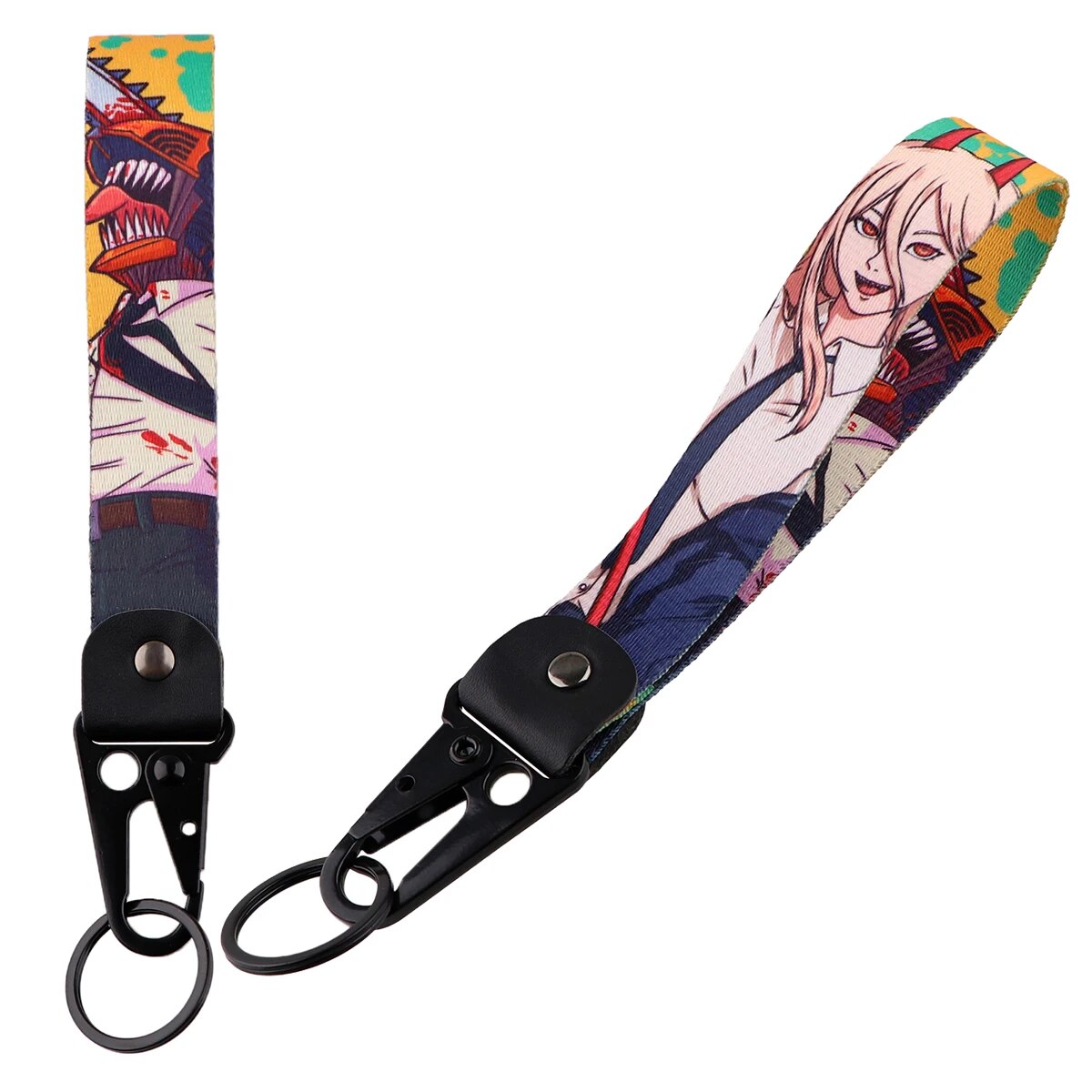 Chainsaw Man 'Power' Wrist Lanyard Keychain with Keyring Clip