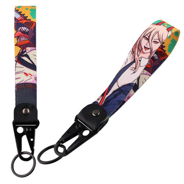 Chainsaw Man 'Power' Wrist Lanyard Keychain with Keyring Clip