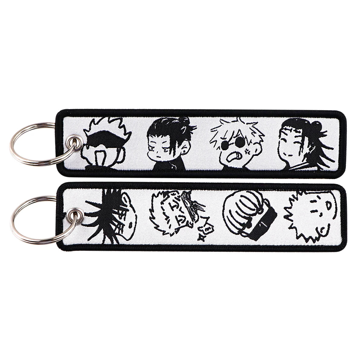 Jujutsu Kaisen 'Main Characters' Embroidered Metal Keychain