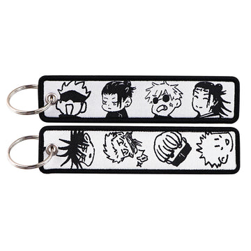 Jujutsu Kaisen 'Main Characters' Embroidered Metal Keychain