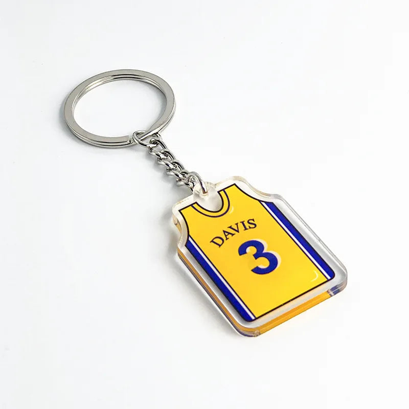 Basketball Jersey 'Anthony Davis 3' Keyring Acrylic Keychain