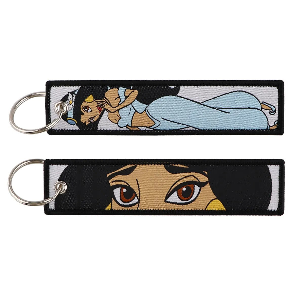 Aladdin 'Princess Jasmine' Embroidered Keychain