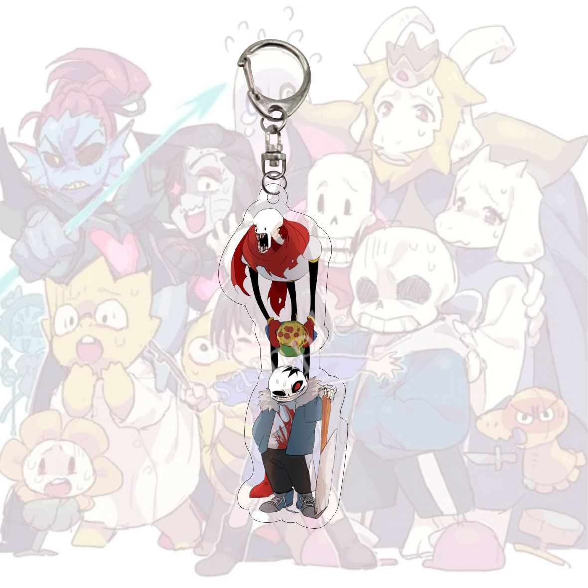Undertale 'Infected Sans' Keyring Acrylic Keychain