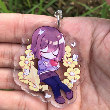 Undertale Sans 'Frisk' Keyring Plastic Keychain