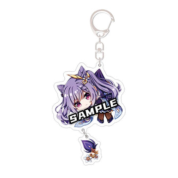 Genshin Impact 'Keqing' Keyring Acrylic Keychain