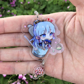 Genshin Impact 'Kamisato Ayaka' Keyring Plastic Keychain