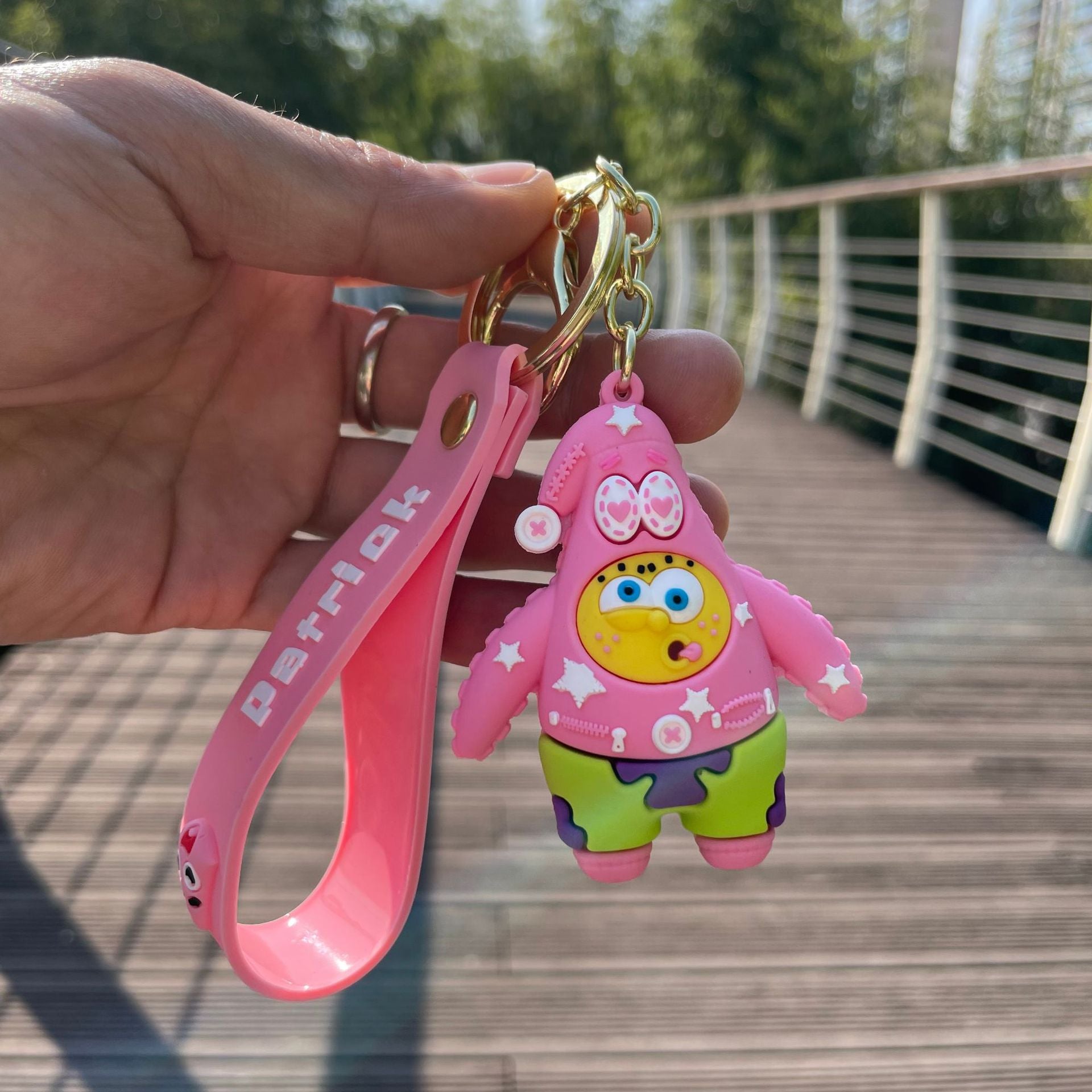 SpongeBob SquarePants 'Patrick | SpongeBob Face' Keyring PVC Keychain