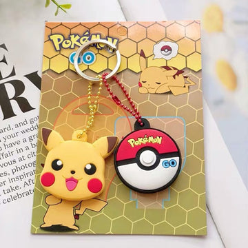 Pokemon 'Pikachu | Pokeball' Keyring Resin Keychain