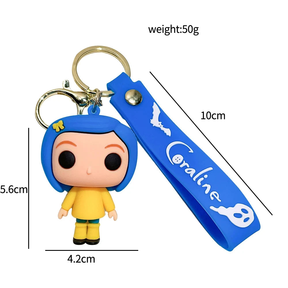 Coraline ‘Posses' Keyring Silicone Keychain