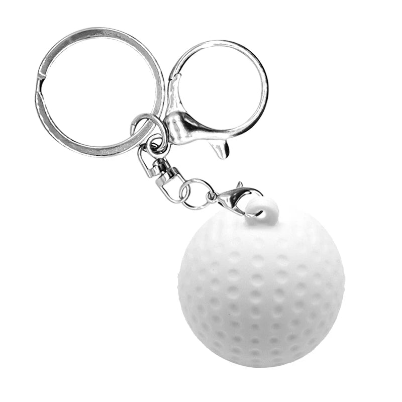 3D 'Golf Ball' Keyring Silicone Keychain